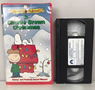A Charlie Brown Christmas Vhs Peanuts Vhs Clamshell Video Tape Nearly Rare