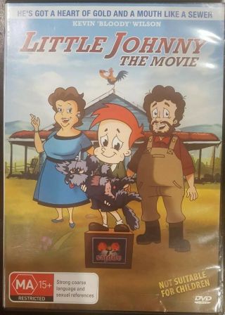 Little Johnny The Movie Rare Dvd Cartoon Animation Film Kevin Bloody Wilson Oop