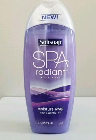 Rare Softsoap Spa Radiant Moisture Wrap Body Wash 12 Oz Discontinued Pre - Owned