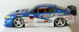 Jada Toys 50840 - 9 1:24 2002 Nissan Silvia S15 Import Racer Falken Diecast Rare