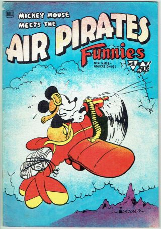Air Pirate Funnies 1 Fn - /5.  5 - Rare 1st Print From 1971 On Hell Comics