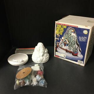Wee Crafts Christmas O ' re the Fields We Go Music Box Ready to Paint 21512 Rare 2