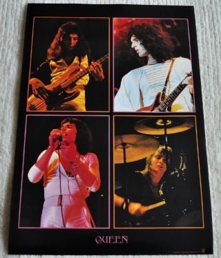 Queen Freddie Mercury Poster A Day At The Races Live 19 X 13 Poster Japan Rare