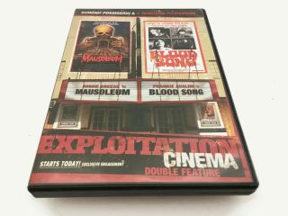 Exploitation Cinema: Mausoleum/blood Song (dvd,  2008) Rare Oop Deimos/bci Horror