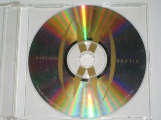 Madonna - Erotic // Rare Erotica Remix Uk Promo 1 - Track Cd - Single 1992 Sex Book