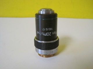Leica Plan 20ph/0.  40 160/0.  17 20x Microscope Rare Objective W/ Galen Iii