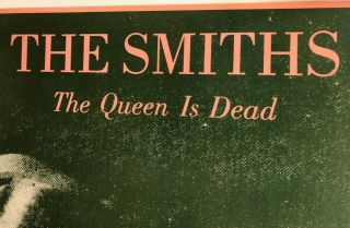 The Smiths The Queen Is Dead Promo Poster 35x24.  5 RARE ' 86 Morrissey Johnny Marr 2