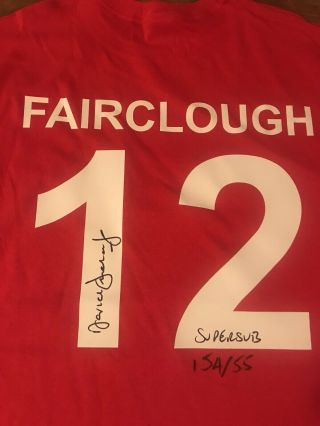 David Fairclough Liverpool Signed Number 12 Shirt Rare Supersub