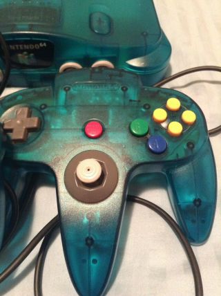 Nintendo 64 Ice Blue Funtastic Console N64 RARE 4