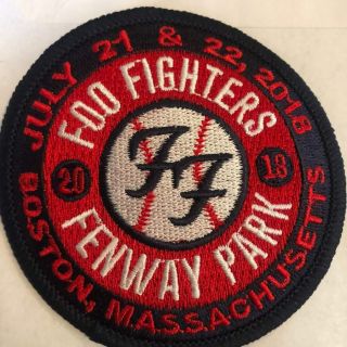 Foo Fighters Rare Fenway Park Patch Boston Rare Dave Grohl.  Look