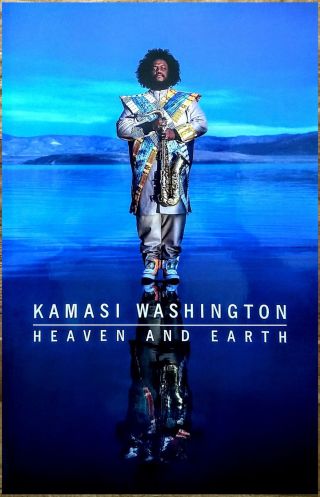 Kamasi Washington Heaven And Earth 2018 Ltd Ed Rare Poster Display Jazz