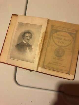 1904: The Of Edgar Allan Poe Cameo Edition Rare Hardcover