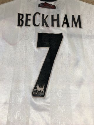 Manchester United Football Shirt Rare Umbro Beckham Away Small 6