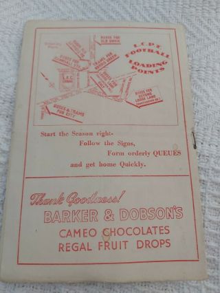 LIVERPOOL FC v Sunderland August 28th Div 1 1948 And VERY Rare 2