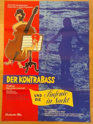 Anton Chekhov - Contrabass & Symphony In The Night Rare German Orig Poster