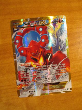Nm Full Art Pokemon Volcanion Ex Card Steam Siege Set 115/114 Xy Secret Rare