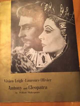 Rare Vivien Leigh And Laurence Olivier Caesar And Cleopatra Broadway Program 5