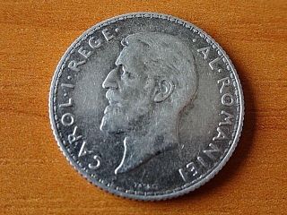 Romania Silver 1 Leu 1912 Carol I 1881 - 1914 Ad Very Rare Coin Aunc