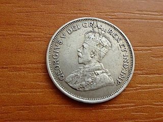 Cyprus Silver 4 1/2 Piastres 1921 King George V 1910 - 1936 Ad Very Rare Coin