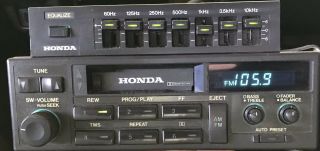 Honda Crx Civic Prelude Accord Equalizer Accessory Radio Ultra Rare Oem
