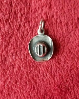 James Avery Sterling Silver 925 Rare Texas Cowboy Hat Charm Pendant