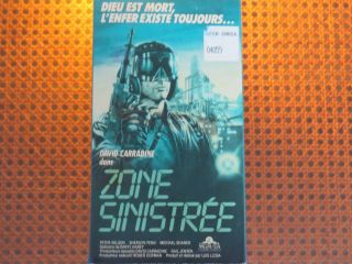 Zone SinistrÉe Vhs G Mega Rare French Ntsc Sci - Fi