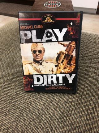 Play Dirty (1968 Dvd Michael Caine) Very Rare Oop