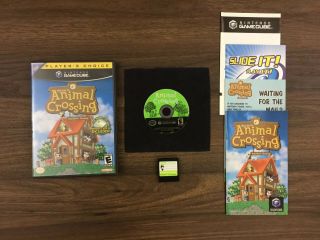 Ultra Rare Animal Crossing - Gamecube With Black & Red Memory Card