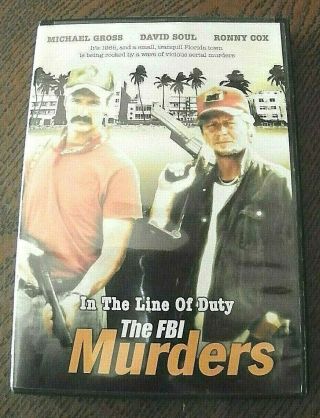 Rare - In The Line Of Duty: The Fbi Murders (dvd,  2005) David Soul - Michael Gross