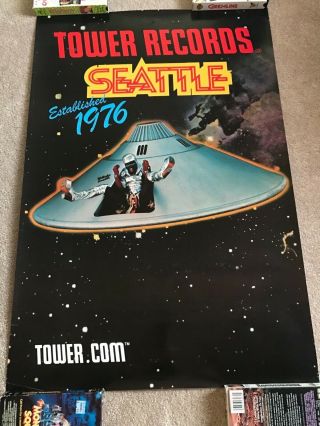 Tower Records Rare Seattle George Clinton Funkadelic Dj Lp Vintage James Brown