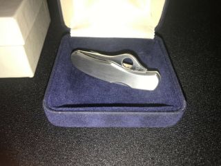 RARE SPYDERCO MINI TIE CLIP/CLASP Spyderkey 3002TC KNIFE - Miniature - Old/stc 2