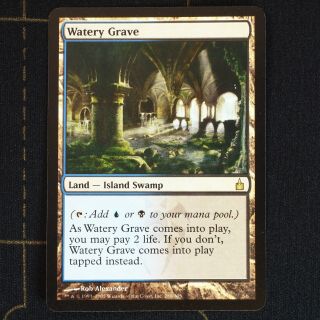 Watery Grave 286 (1x Card) - Mtg Ravnica: City Of Guilds,  Rare,  Mp,  (d)
