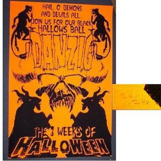 Danzig 3 Weeks Of Halloween Orange Wall Poster Rare Numbered Nos Official Glenn