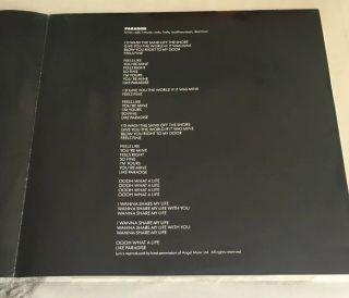 Sade - Paradise (12” Vinyl) - LTD EDITION - With Poster 1988 - RARE 5