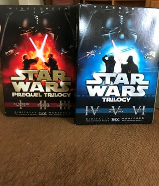 Star Wars Trilogy And Prequel Trilogy Dvd Set Rare