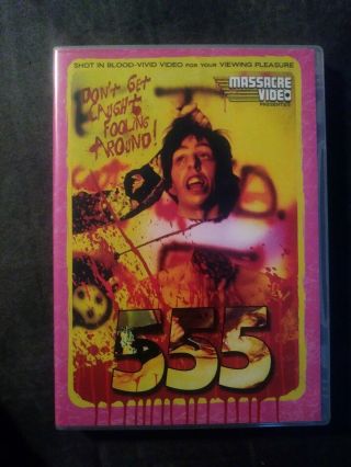555 Dvd Sov Massacre Video 80s Slasher Rare Oop