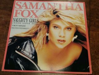 Samantha Fox Naughty Girls (need Love Too) 12 " Single Vinyl Record Rare Oop