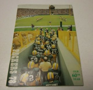 1978 Nfl Football Media Guide Green Bay Packers Very Rare And In Good Conditio