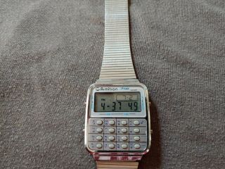 Rare Armitron Piano Game Vintage Calculator Lcd Digital Watch.  Very Hard To Find