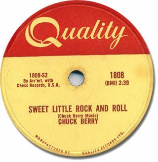 Rare 1959 Chuck Berry Rock 