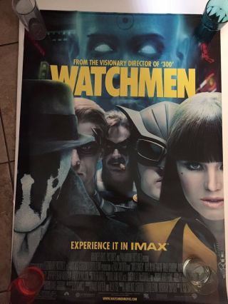 Watchmen Movie Poster 2 Sided Intl Advance 27x40 All Members Rare