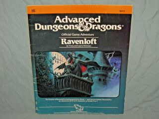 Ad&d 1st Edition Module - I6 Ravenloft (rare - Highly Sought After And Vg, )