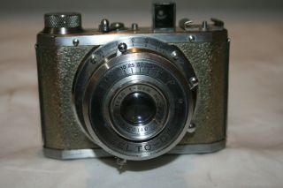 Rare Gelto Diii Gold 3x4cm Camera W/ Grimmel 50mm 3.  5 Japanese