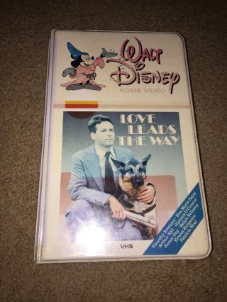 Walt Disney Love Leads The Way Big Box Slip Rare Oop Vhs