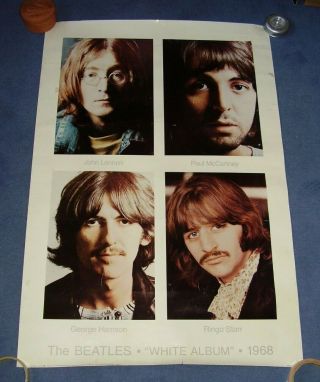 The Beatles - White Album - Very Rare - Large Usa Promotional Poster