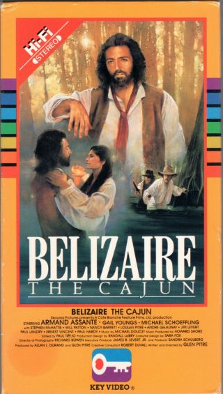 Belizaire The Cajun (1986) Armand Assante Cajun Acadiana Key Video Vhs Rare