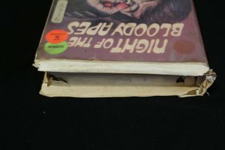 NIGHT OF THE BLOODY APES RARE HORROR VHS 3
