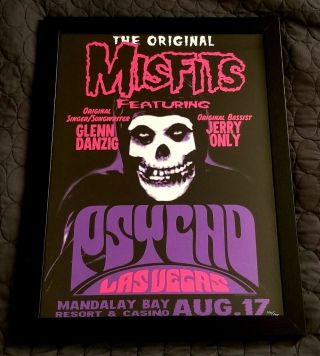 Misfits Psycho Las Vegas Poster Rare