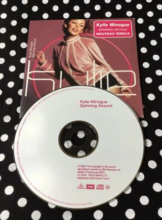 Kylie Minogue - Spinning Around Rare French Cd Single In Cardsleeve