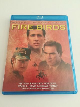 Fire Birds - Nicolás Cage - Tommy Lee Jones (blu - Ray Disc,  2015) Rare Oop.